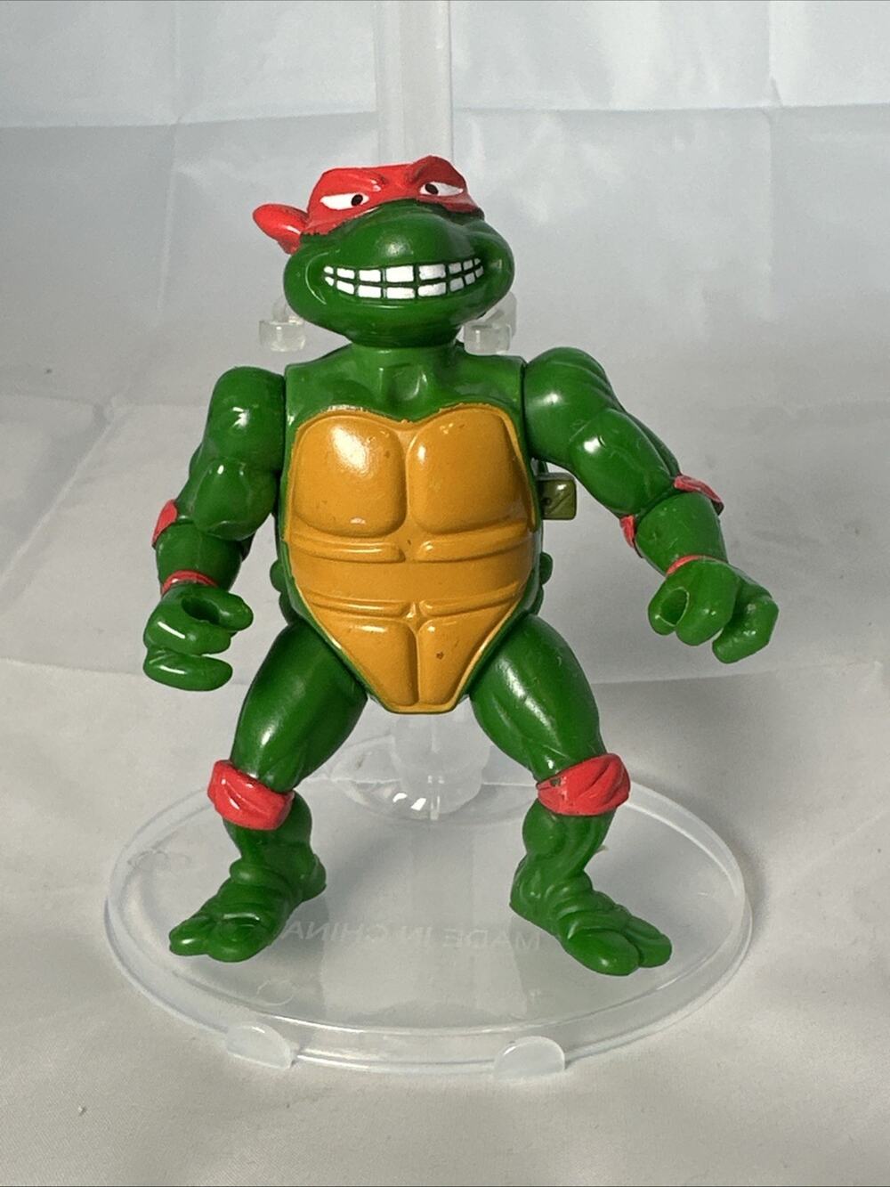 Ninja Turtles Wacky Action Breakfightin Raphael Figure 1989 Playmates Toys TMNT